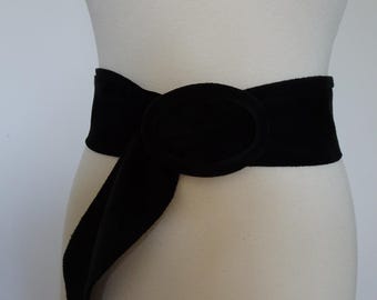 Agnès b. Vintage-Gürtel aus schwarzem Leder