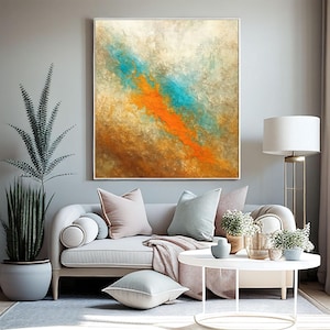 Textured Abstract Wall Art, Modern Neutral Decor, Large Canvas Print (Digital Download)