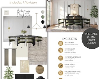Modern Neutral Dining Room Design | All Target Shopping Guide | Ready to Shop Home Decor Guide with Clickable Links | Budget Friendly