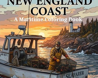 New England Coast: A Maritime Coloring Book for Seniors with Dementia — Regional Edition
