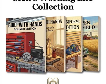Men's Working Life Collection – 6 Memory Care Coloring Books (Digital PDFs)