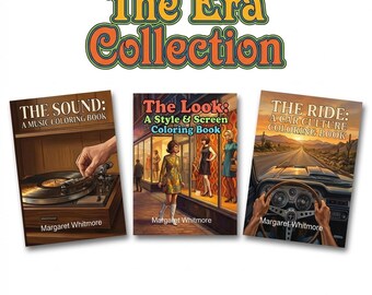 1960s 1970s Music Cars Style Coloring Books Bundle (Digital PDF)