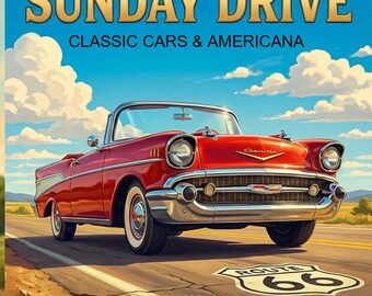 Classic Cars Coloring Book: Memory Care for Seniors (Digital PDF)