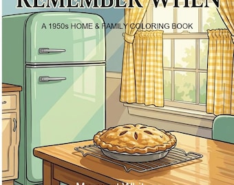 1950s Coloring Book for Seniors: Dementia & Alzheimer's Activity