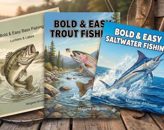The Fisherman's Collection - Bass, Trout & Saltwater Memory Care Coloring Books | Dementia Gift for Men