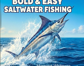 Saltwater Fishing Coloring Book: Large Print Ocean Scenes for Seniors