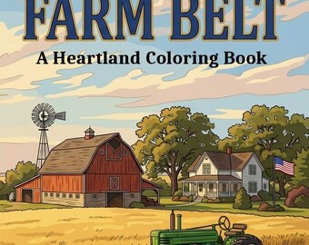 Farm Belt: Heartland Coloring Book Seniors Dementia | Memory Care Agriculture