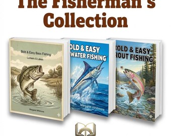 The Fisherman's Collection - Bass, Trout & Saltwater Memory Care Coloring Books | Dementia Gift for Men