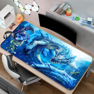 Monster Hunter World Muismat | MHW-gamingbureaumat | Een cadeau voor gamers