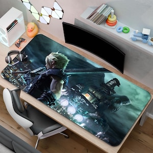 Alfombrilla de ratón de Final Fantasy VII / Alfombrilla de escritorio de Cloud Strife / Un regalo para jugadores