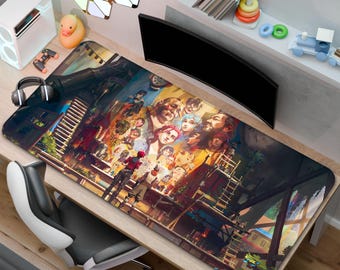 Arcane Mouse Pad | Ekko and Vi Desk Mat | A Gift for Gamers