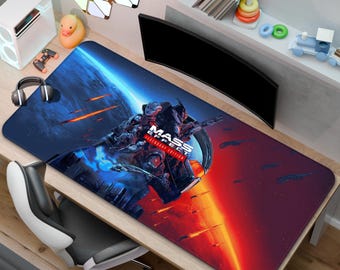 マスエフェクト マウスパッド | アンドロメダ デスクマット | ゲーマーへのギフト