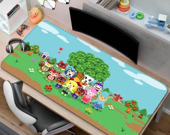 Animal Crossing Mouse Pad | New Horizons Desk Mat | A Gift for Gamers