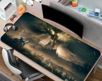 Elden Game Mouse Pad | Leyndell Desk Mat | A Gift for Gamers