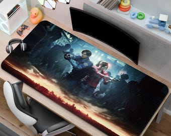 Resident Evil 2 Mouse Pad | Claire Redfield Desk Mat | A Gift for Gamers