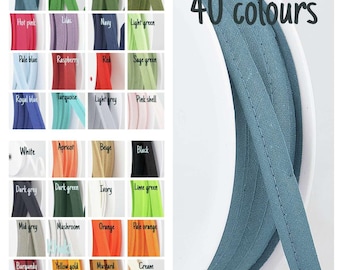 Flanged 10mm wide piping cord 2 mm bias binding cut - Per Metre.
