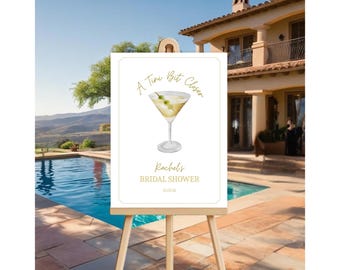 Dirty Martini Bridal Shower Welcome Sign, Editable Template (Digital Download)