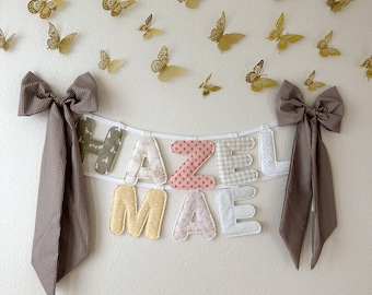 Quilted Sewn Name/Holiday/Birthday Banners