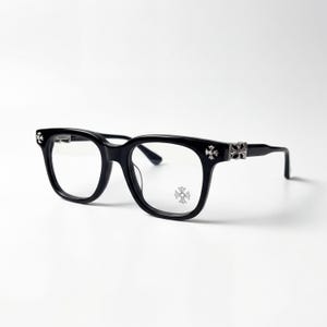 Gafas con cruz gótica negra | Montura punk vintage | Gafas unisex llamativas | Accesorio de moda alternativo y atrevido | Regalo para él/ella
