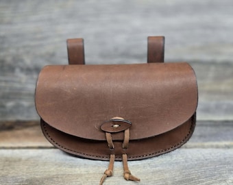 Rustic Leather Belt Pouch