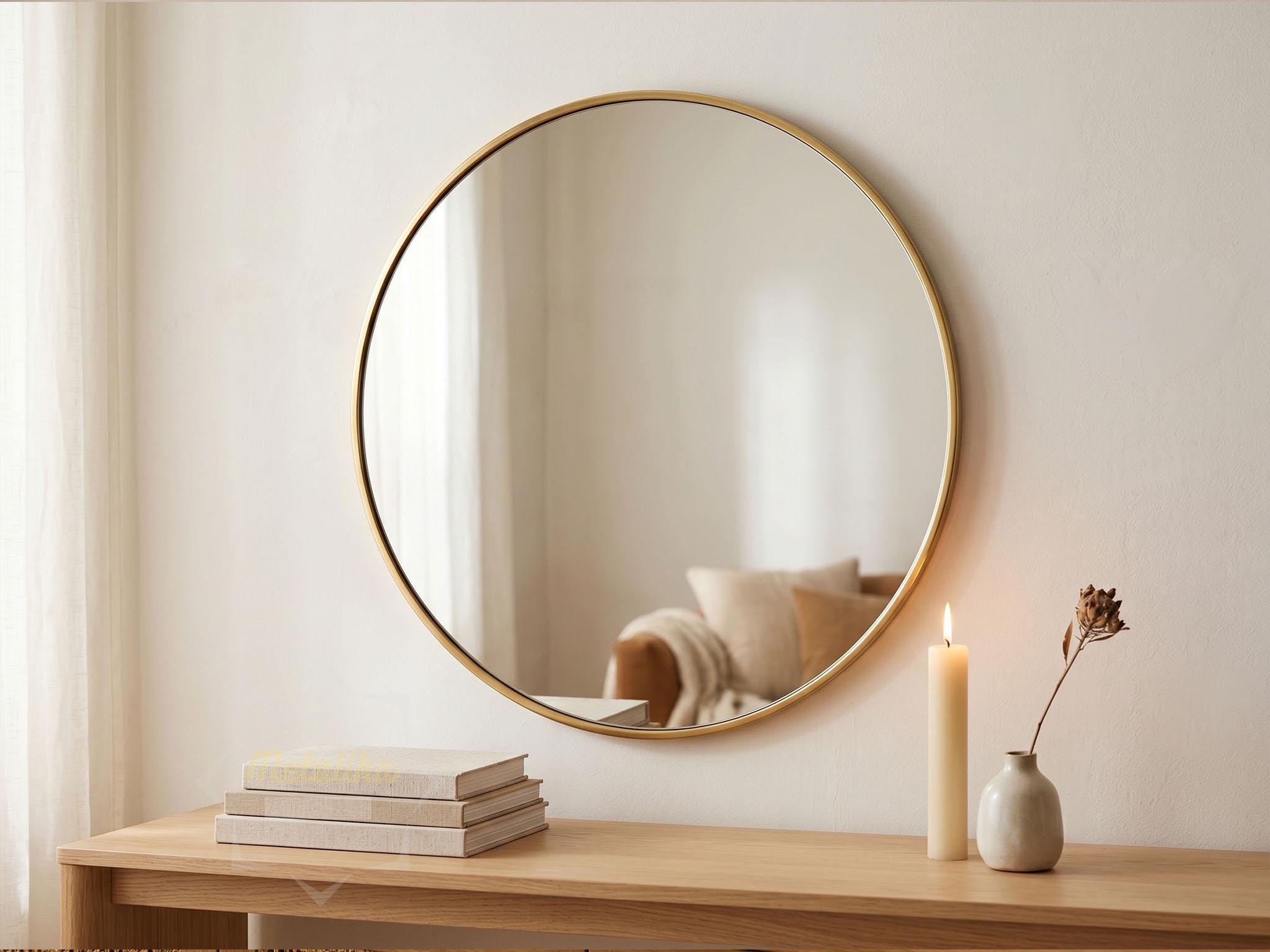 Miroir rond en laiton fait main — Beyit