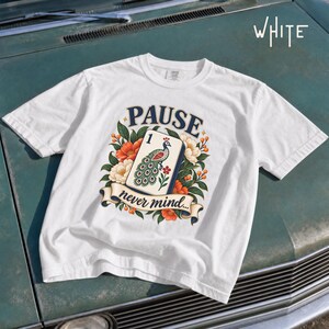 Lustiges Pfauen-Mahjong-Shirt, „Pause Never Mind“-T-Shirt, Geschenk für den Spieleabend