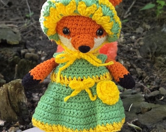 Lady Fioana Forest Guardian crochet fox amigurumi