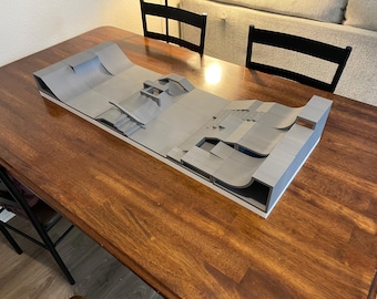 SkateGrid Modular Fingerboard Skate Park – Fully Printed Tech Deck Park (38‑Piece System)