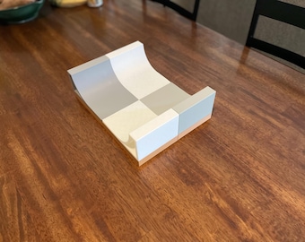 Small Modular Fingerboard Ramp - 9×12 in Half Pipe STL File – Digital Download (Not a Physical Item)