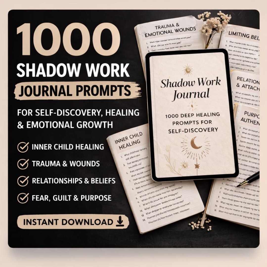 Shadow Work Journal|1000 Healing Prompts for Self Discovery Inner Child ...