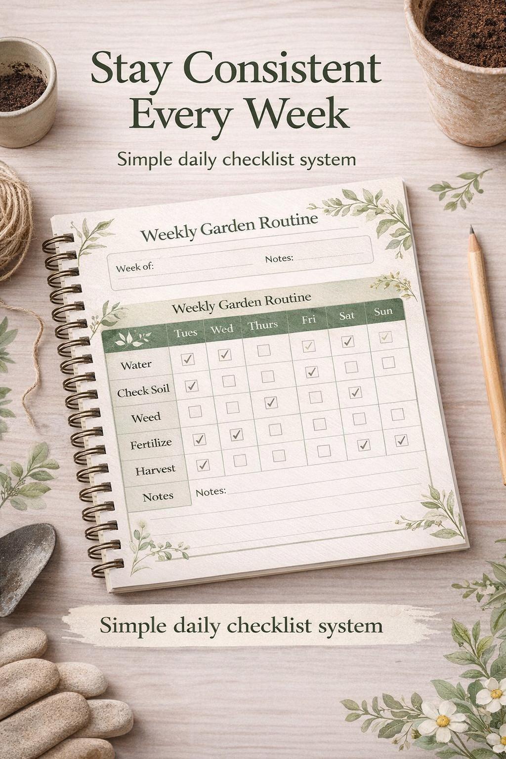 Garden Planner Printable | Plant Care Tracker PDF | Garden Routine ...