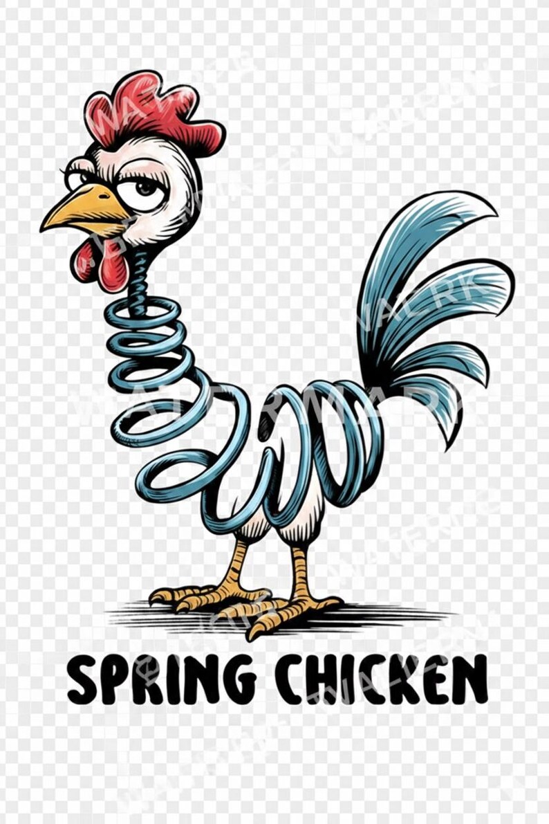 Spring Chicken Png File - Etsy