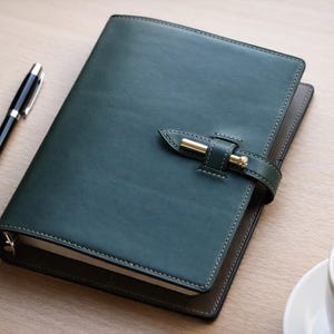 Patrón para funda de cuaderno de cuero / Tutorial para diario tamaño Biblia (Descarga en PDF)