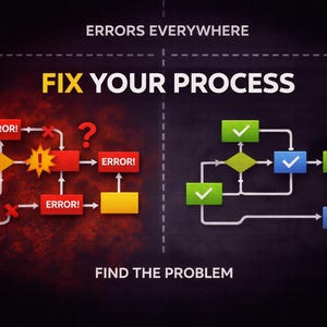 Process Improvement System for Finding Errors and Fixing Workflow Problems