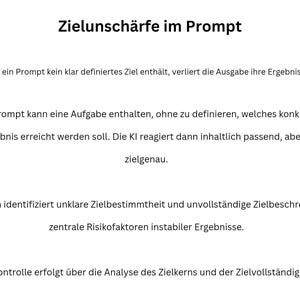 Prompt Analysis System – Goal definition audit, goal structure classification and prioritization logic for stable AI results