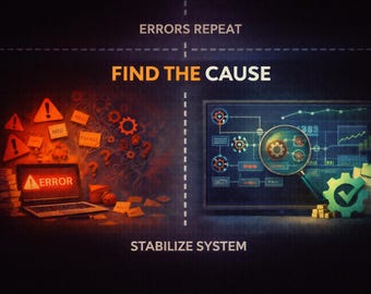 System för rotorsaksanalys för felrisk och stabilitetskontroll