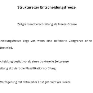 Entscheidungsfreeze Analyse – Zeitgrenzenklassifikation, Blockadebewertung und Interventionslogik