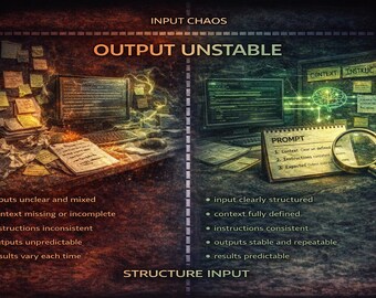 Prompt Input Structuring Analysis System för tydlighet, kontext och kontroll över utdata
