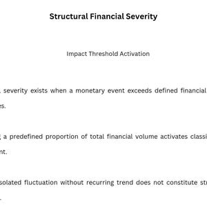 Financial Impact Severity Control System – Monetary Classification, Structural Assessment and Intervention Logic