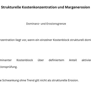 Kostenkonzentrationsanalyse – Margenerosionsklassifikation, Strukturprüfung und Interventionslogik