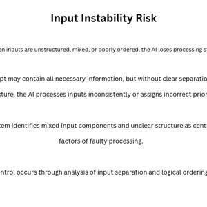 Prompt Analysis System – Input Structure Audit, Input Classification and Prioritization Logic for Stable AI Processing
