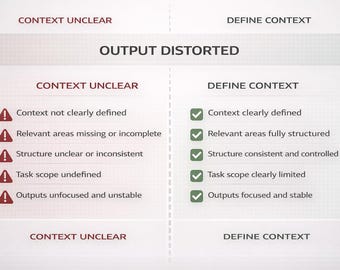 Snabbt system för definition av kontextgränser för struktur, omfattning och uppgiftskontroll
