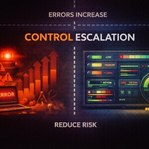 Error Escalation System for Risk, Frequency and Severity Control