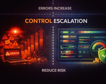 Feleskaleringssystem för risk-, frekvens- och allvarlighetskontroll