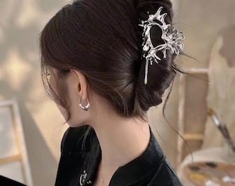 Metal Alien Hair Claw | Colorful Conch Clip, Alloy Hair Accessory | trendy gift