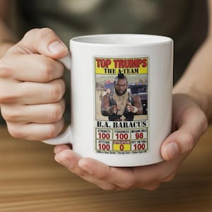 A-Team B.A. Baracus Top Trumps-mugg – ”Jag tycker synd om dåren som dricker från något annat!”