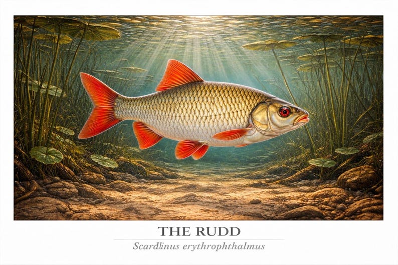 The Rudd Fish Print - Etsy