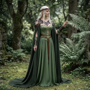Plus Size Green Elven Dress - Etsy Plus Size Green Elven Dress - Etsy