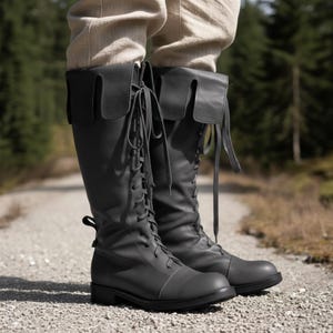 Ren Faire-laarzen, renaissancelaarzen, piratenlaarzen, middeleeuwse laarzen, vikinglaarzen, cosplaylaarzen, retro laarzen