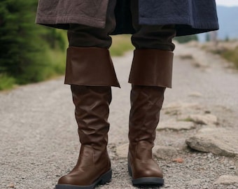 Ren Faire-laarzen, renaissancelaarzen, piratenlaarzen, middeleeuwse laarzen, vikinglaarzen, cosplaylaarzen, retro laarzen